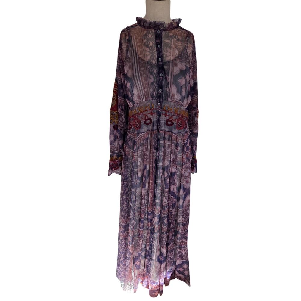 Johnny Was Duana Mesh Dress (with slip) New With Tags Medium